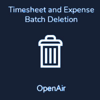 Timesheet and Expense Batch Deletion