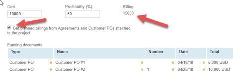 Attaching Customer POs/Agreements to Project Budgets