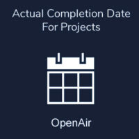 Actual Completion Date For Projects