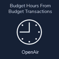 Budget Hours From Budget Transactions