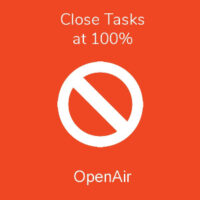 Close Tasks at 100%