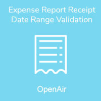 Expense Report Receipt Date Range Validation